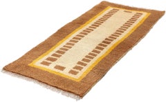 Vintage Scandinavian Swedish Rya Carpet