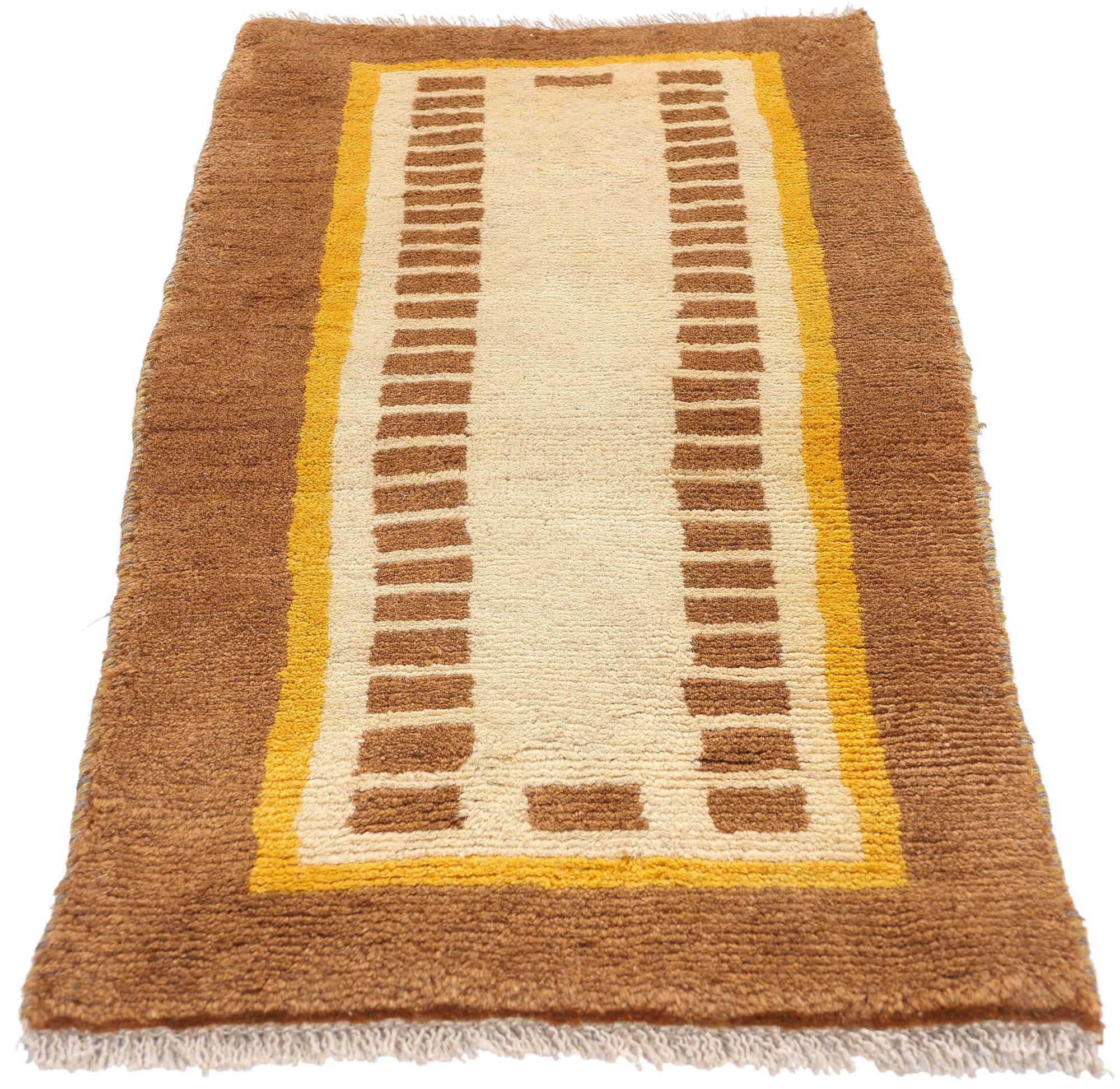 Scandinavian Modern Vintage Scandinavian Swedish Rya Carpet For Sale