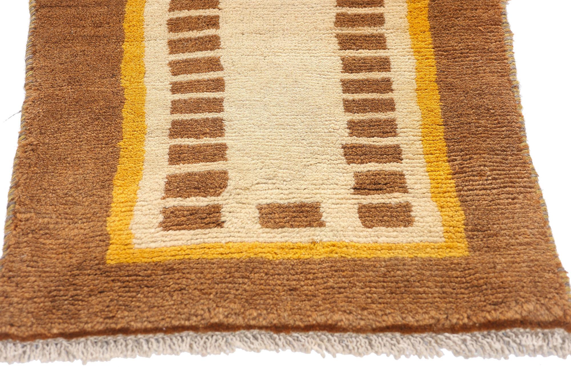 Hand-Knotted Vintage Scandinavian Swedish Rya Carpet For Sale