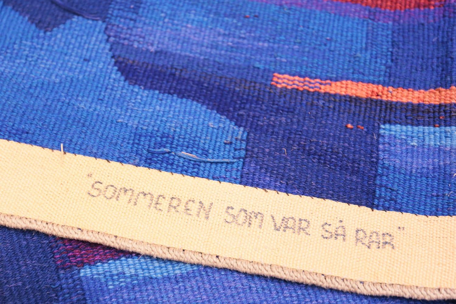 Vintage Scandinavian Tapestry Rug by Eevahenna Aalto. 3' 5