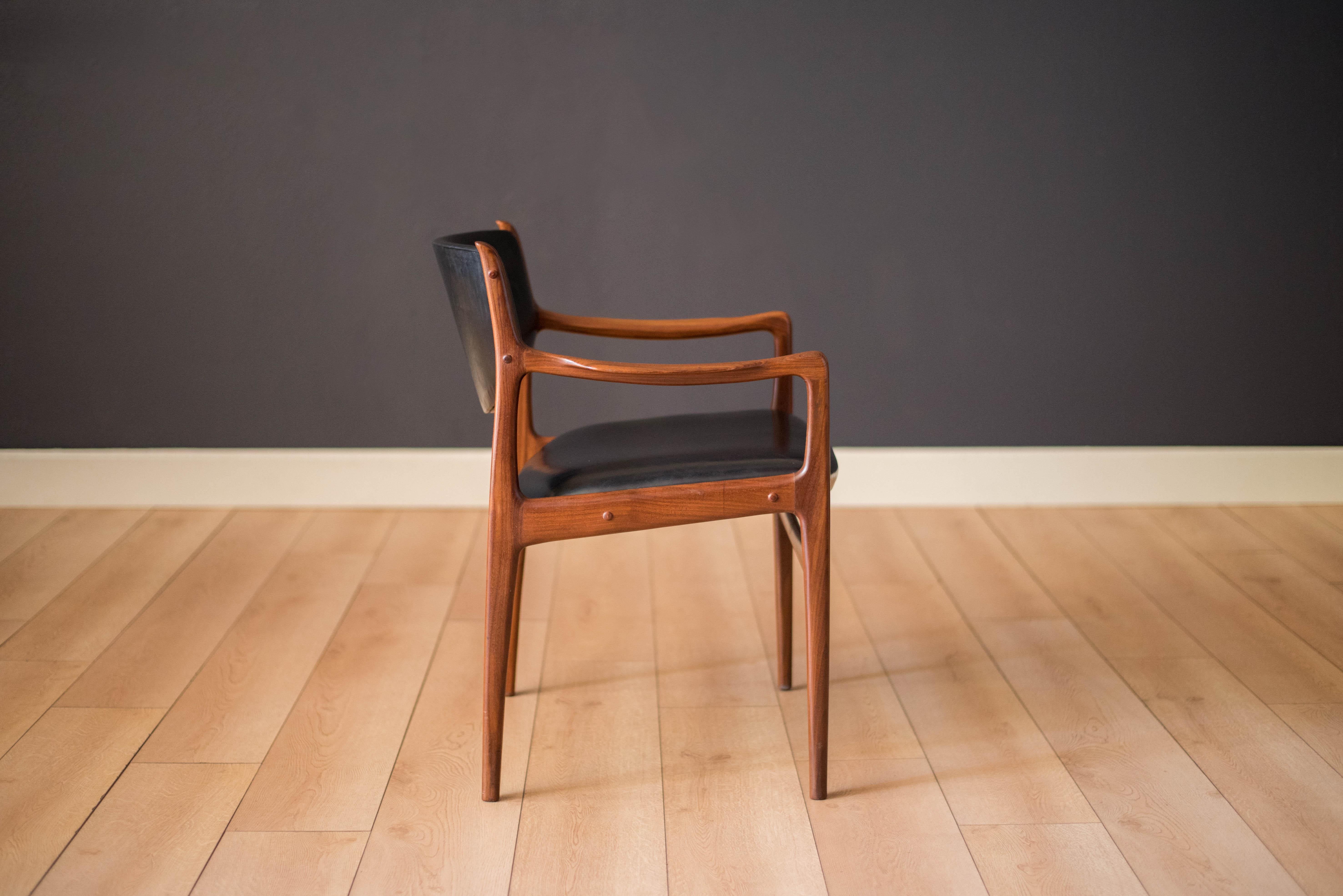 Vintage Scandinavian Teak Armchair by Westnofa 4