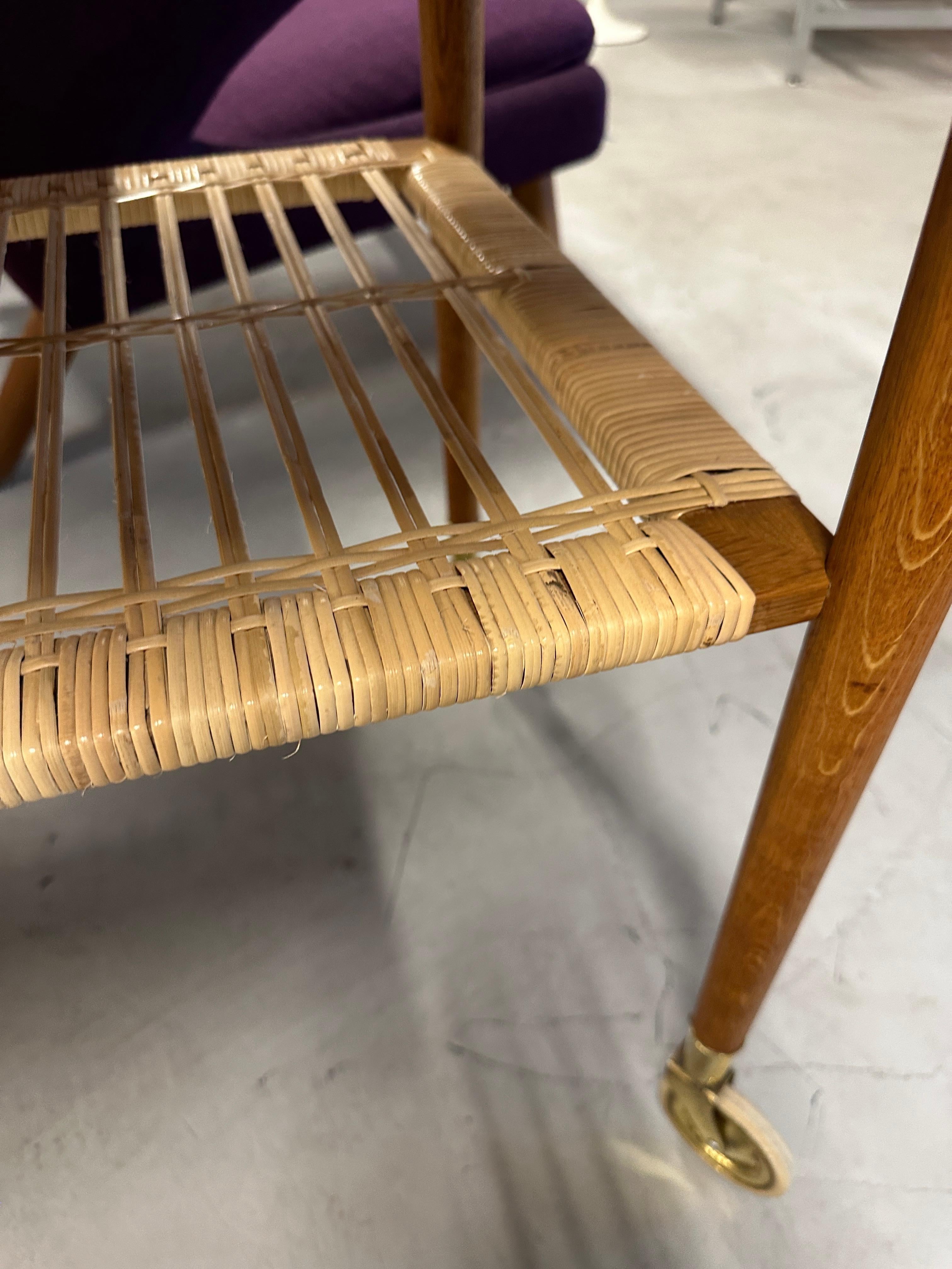 Vintage Scandinavian Teak Bar Cart 7