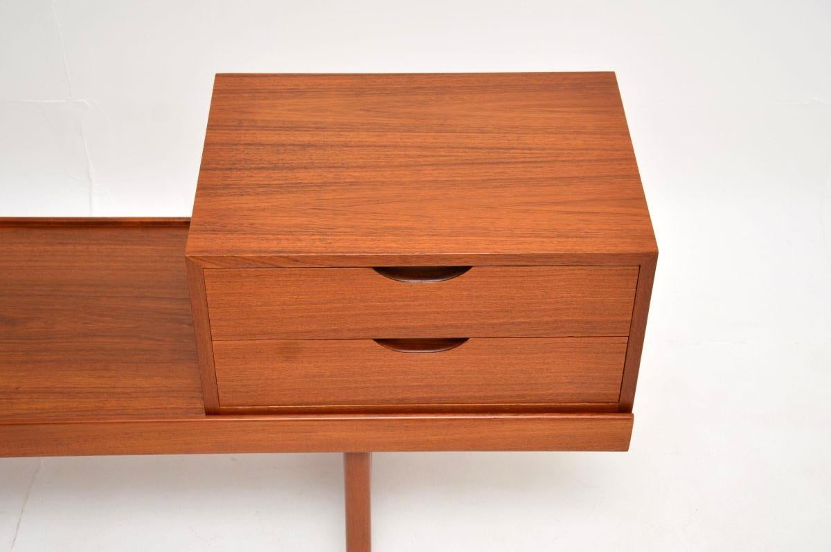 Vintage Scandinavian Teak Bench by Torbjorn Afdal For Sale 4