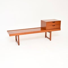 Vintage Scandinavian Teak Bench by Torbjorn Afdal