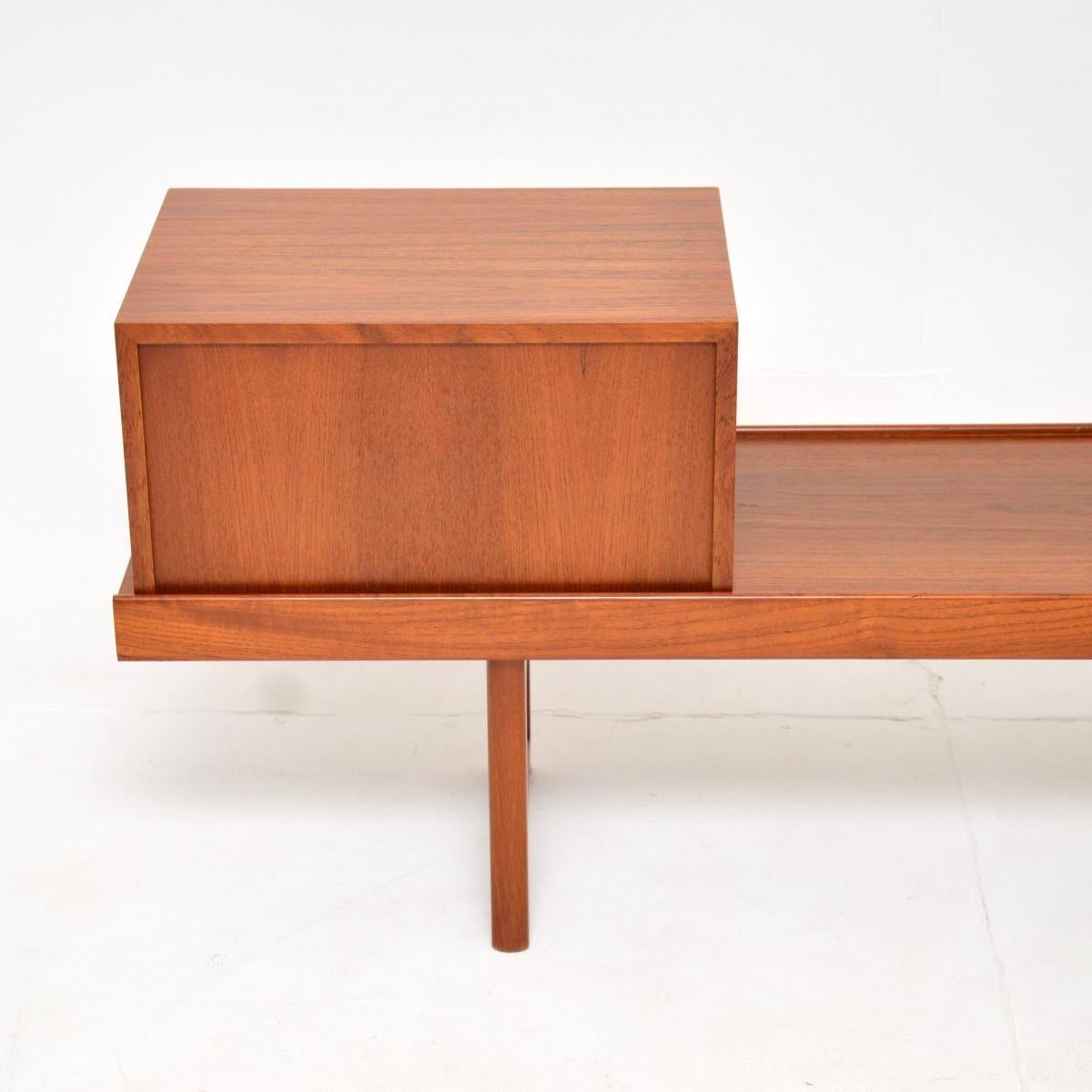Vintage Scandinavian Teak Bench by Torbjorn Afdal For Sale 1