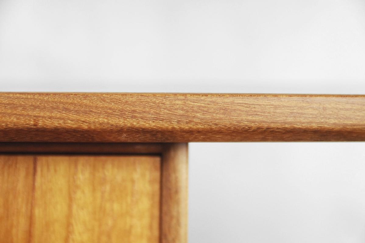 Vintage Scandinavian Teak Bookshelf Unit with Desk and Secretaire, 1960s For Sale 9