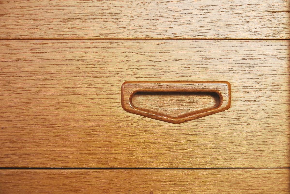 20th Century Vintage Scandinavian Teak Bookshelf Unit with Desk and Secretaire, 1960s For Sale