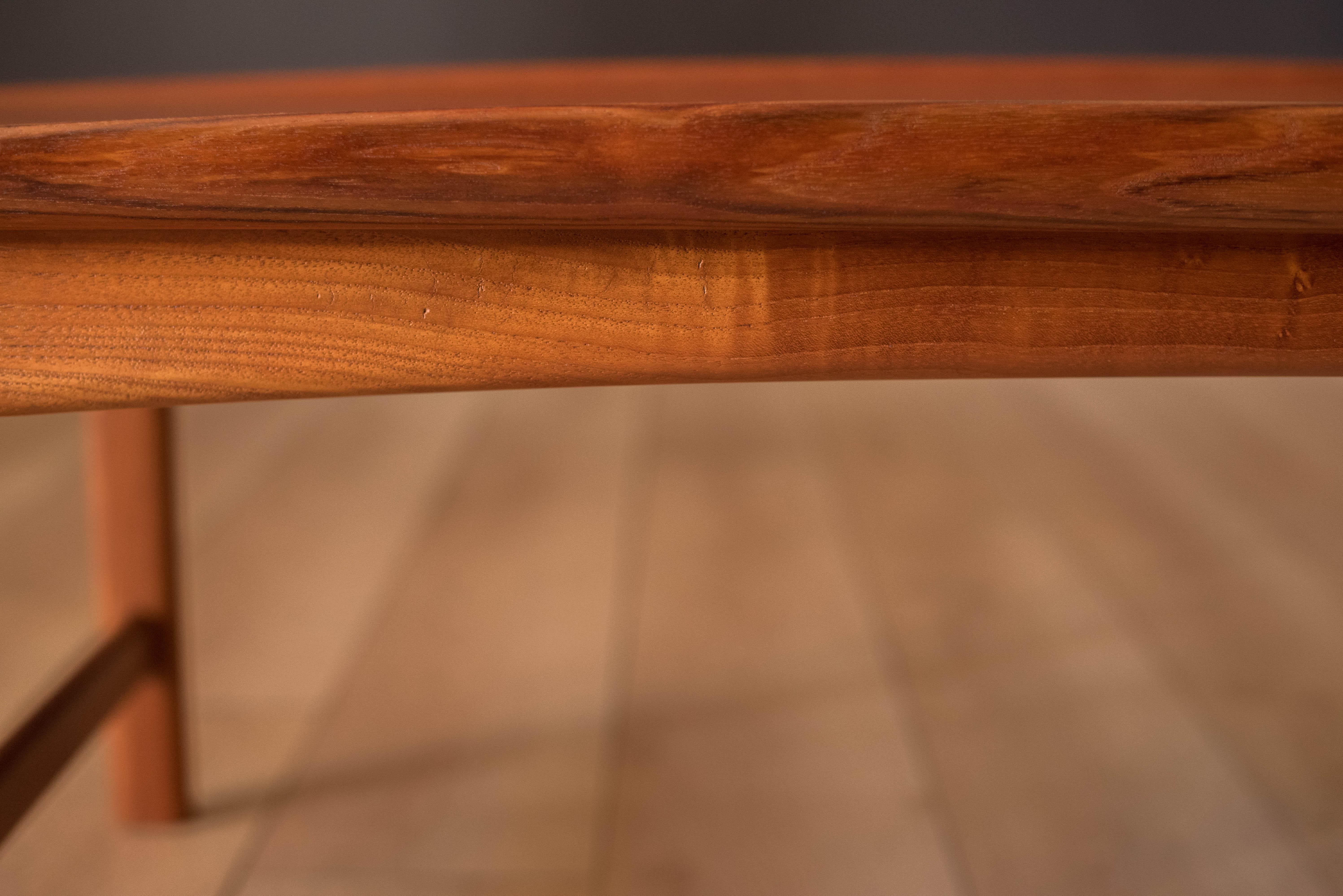 Vintage Scandinavian Teak Coffee Table by Folke Ohlsson for Dux 6