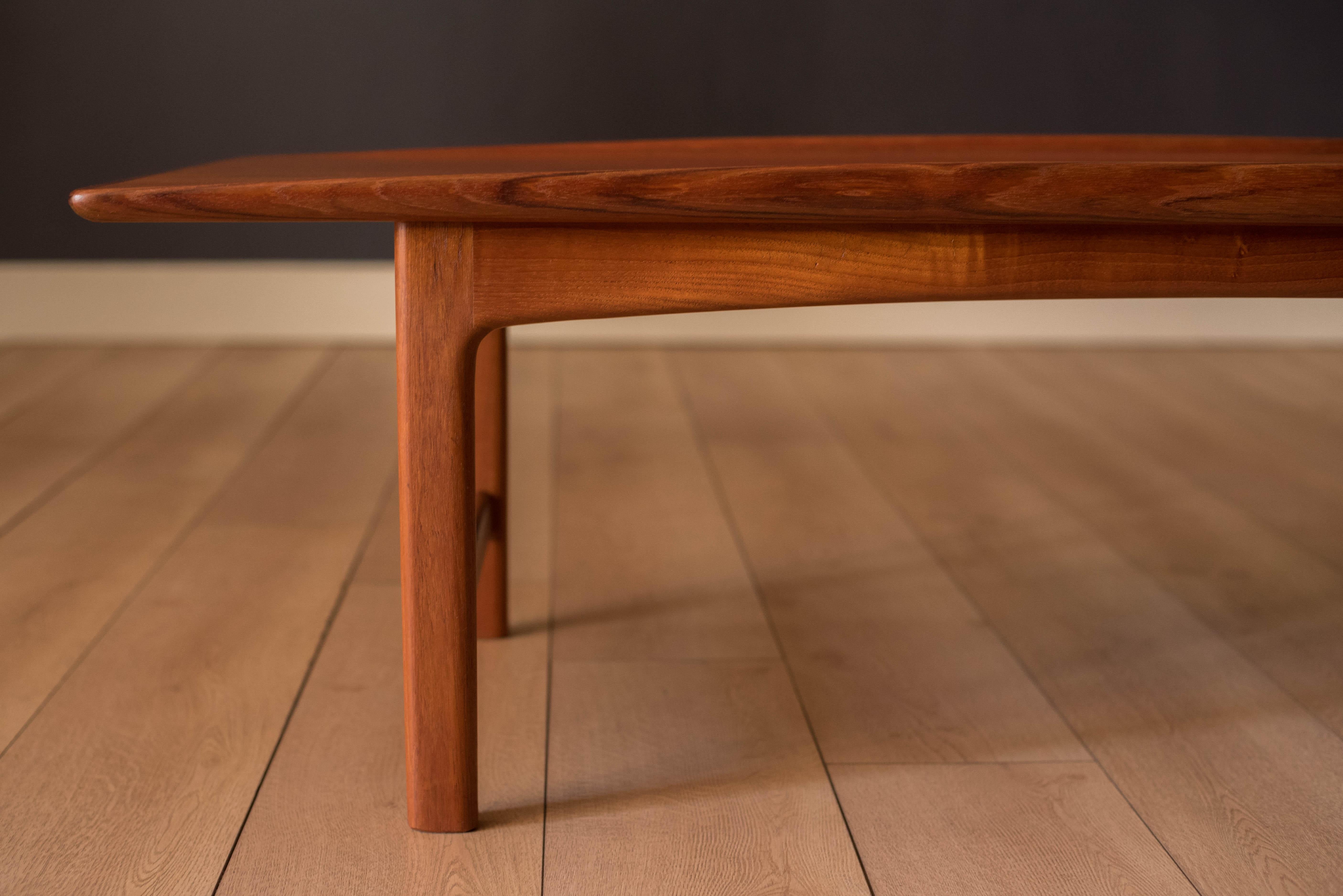 Mid-20th Century Vintage Scandinavian Teak Coffee Table by Folke Ohlsson for Dux For Sale