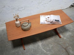 Table basse scandinave vintage en teck