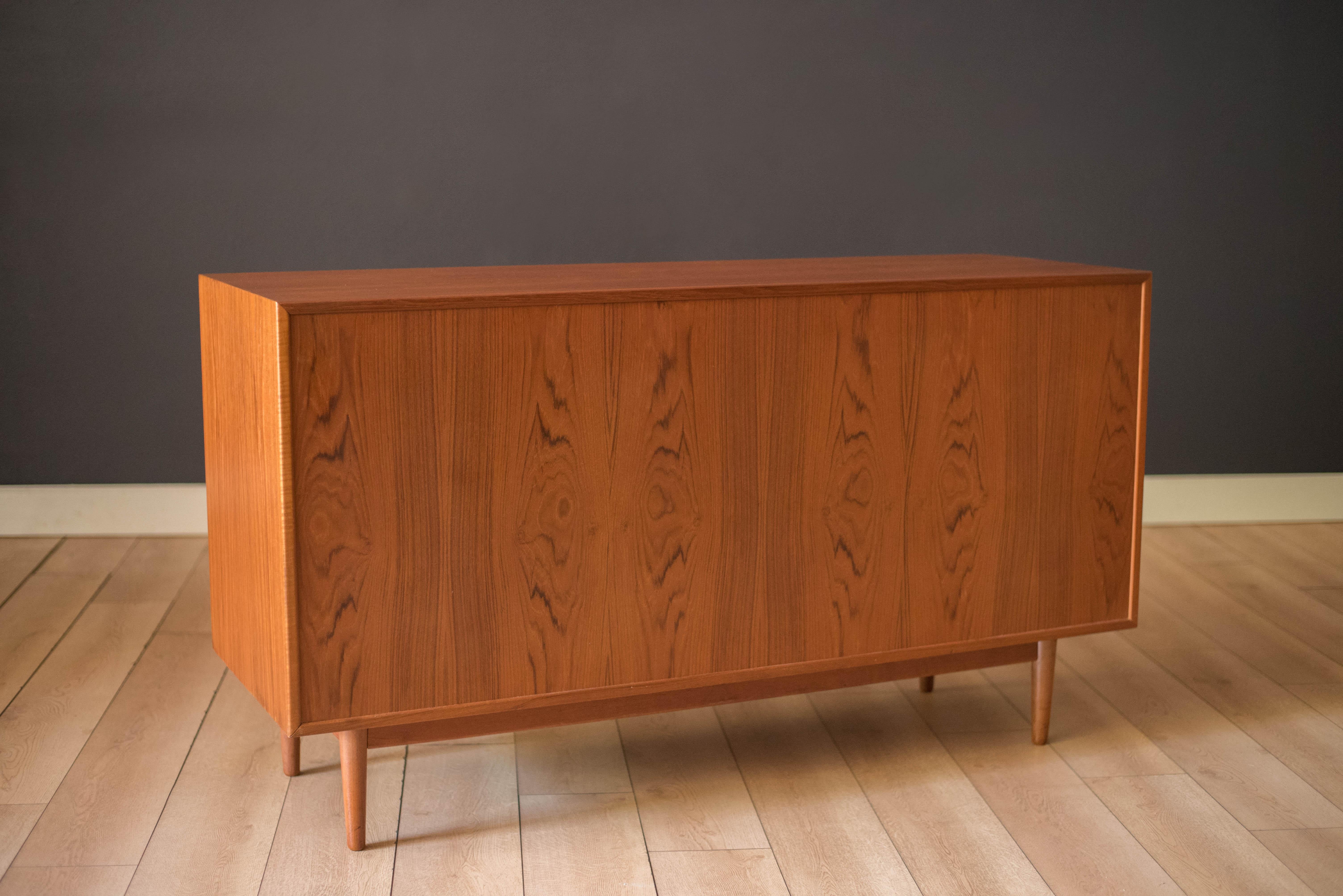 Vintage Scandinavian Teak Eight Drawer Double Dresser 1