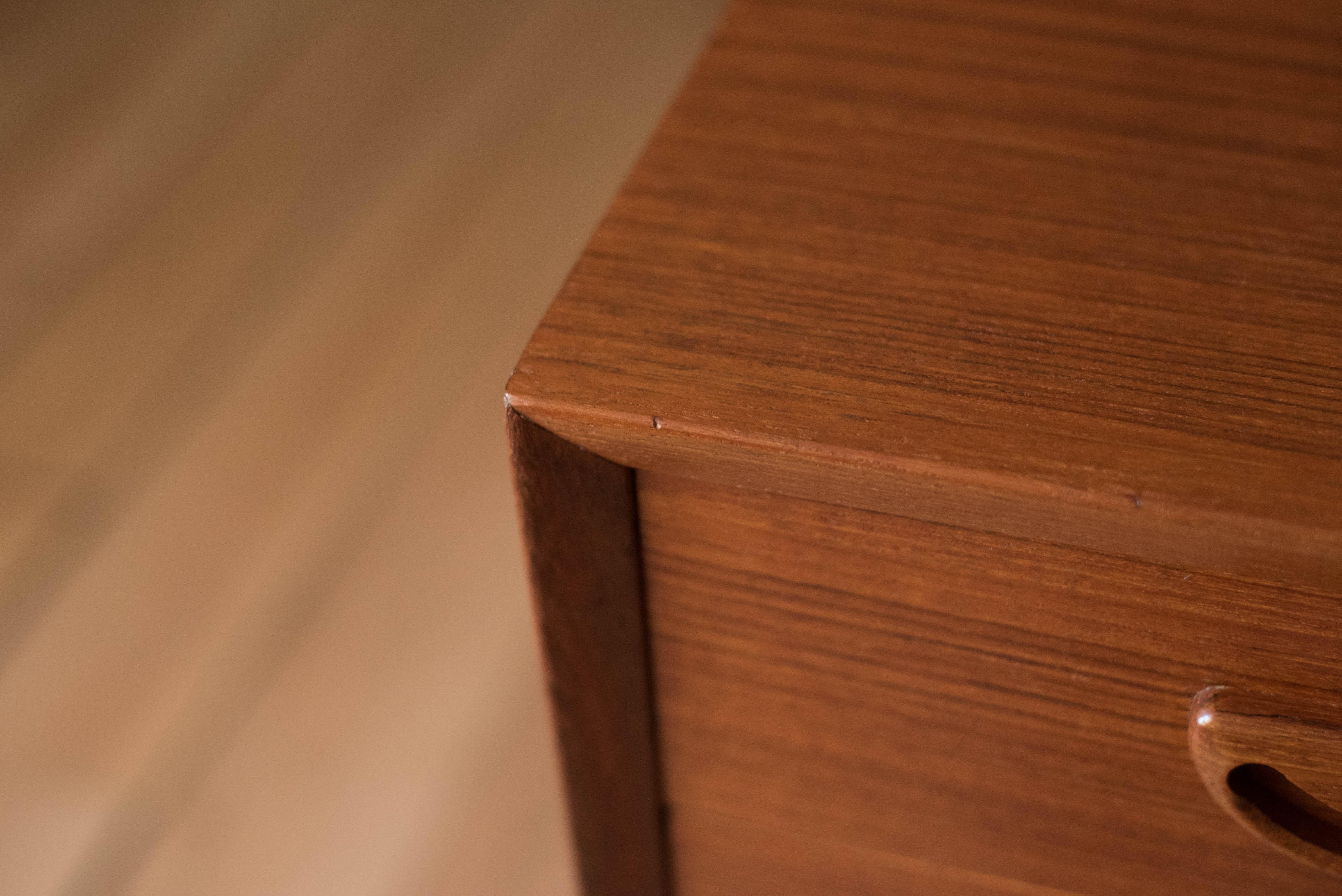 Vintage Scandinavian Teak Eight Drawer Double Dresser 2