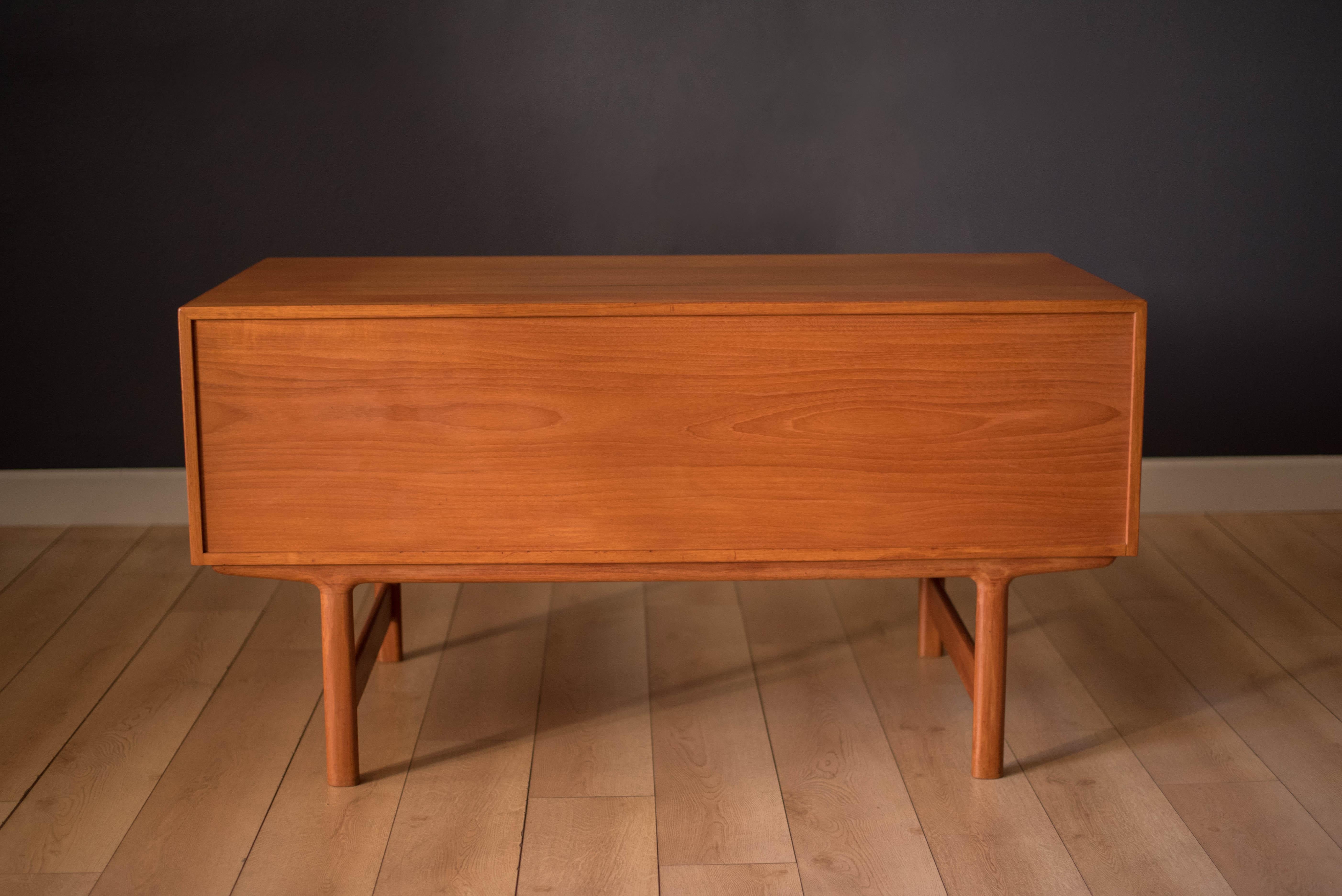 Vintage Scandinavian Teak Executive Desk by Aase Mobler 5