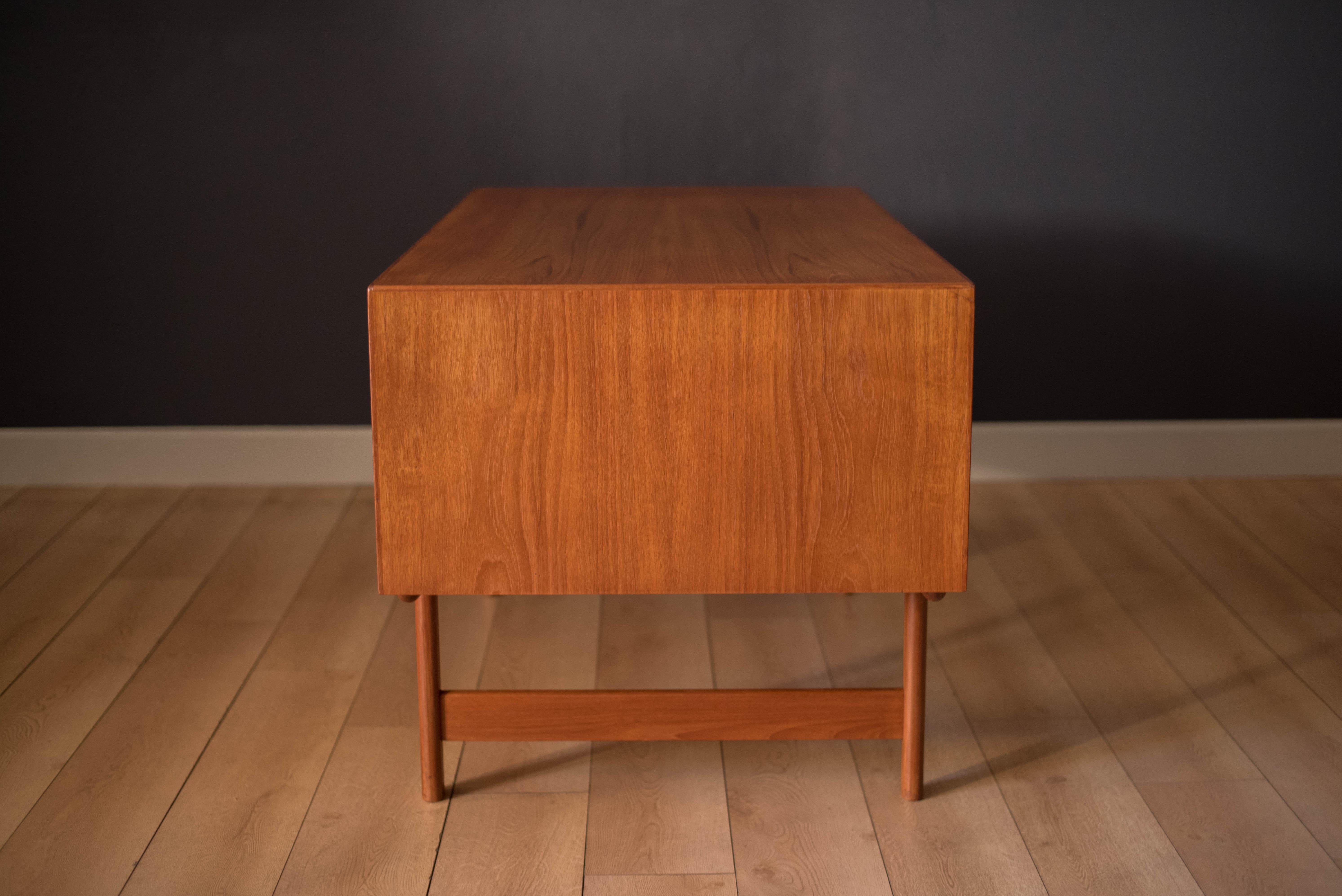 Vintage Scandinavian Teak Executive Desk by Aase Mobler 6