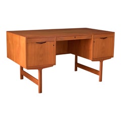 Vintage Scandinavian Teak Executive Desk by Aase Mobler