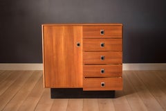 Vintage Scandinavian Teak Gentleman's Dresser Chest of Drawers