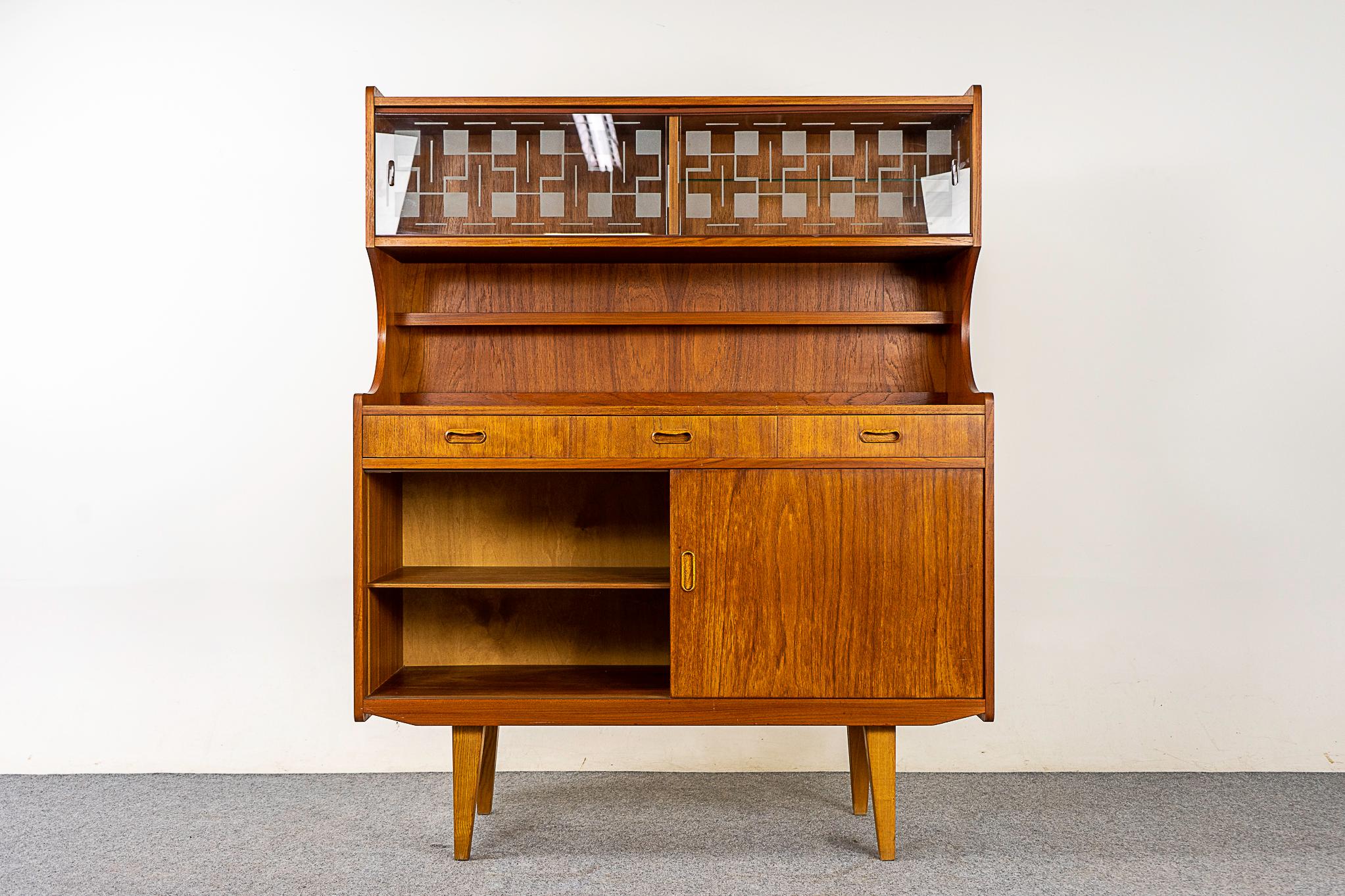 Vintage Scandinavian Teak & Glass Cabinet 2