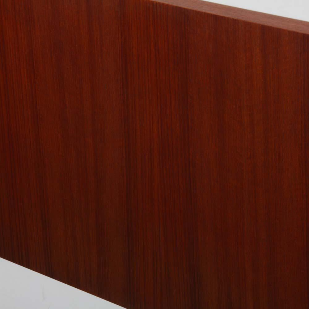 Francese Vintage Scandinavian teak headboard from the 1960s in vendita