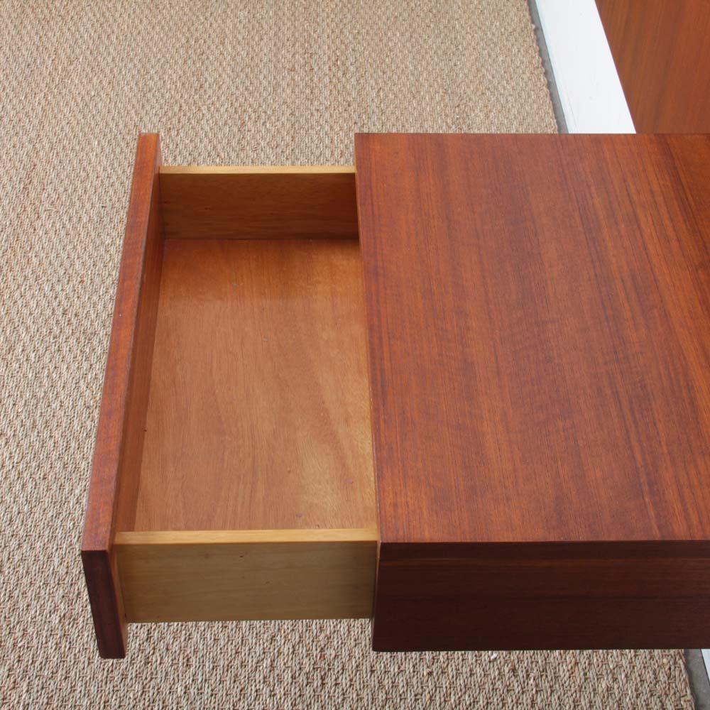 Metà XX secolo Vintage Scandinavian teak headboard from the 1960s in vendita