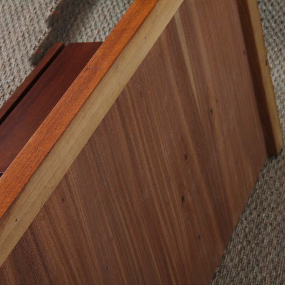 Vintage Scandinavian teak headboard from the 1960s in vendita 1