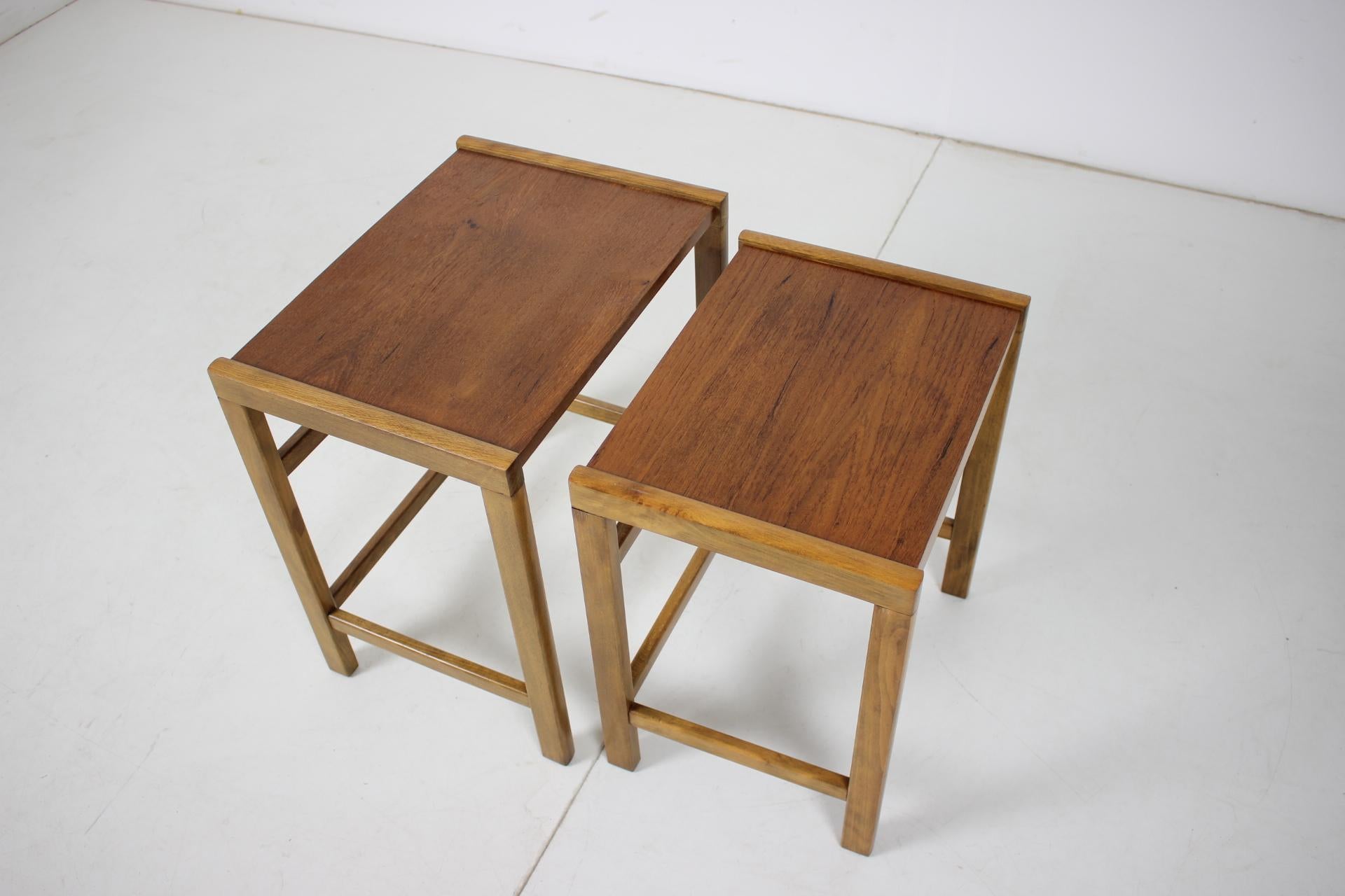 Mid-Century Modern Vintage Scandinavian Teak Nesting Tables, 1960's For Sale