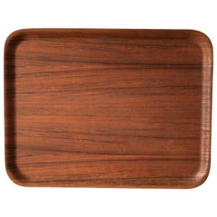 Vintage Scandinavian Teak Serving Tray Platter