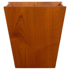 Vintage Scandinavian Teak Waste Basket