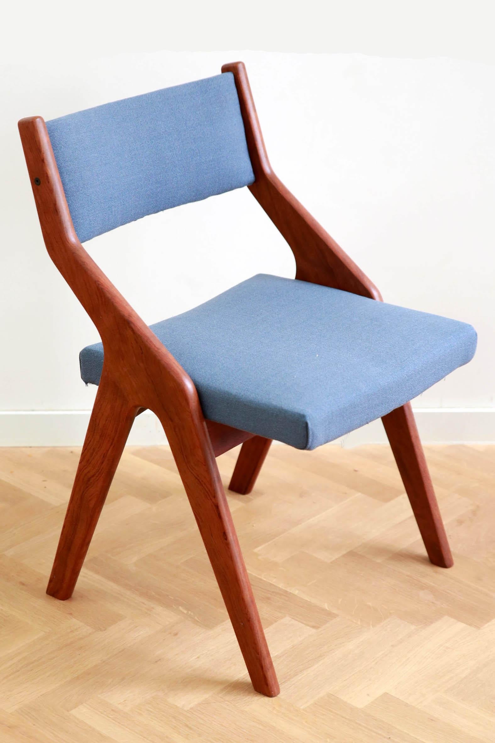 Mid-20th Century Vintage Scandinavian Teak Wooden Dining Chairs, 1960s