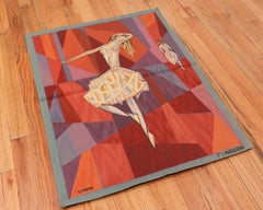 Vintage Scandinavian "the Dance" Tapestry by Lars Gynning for P.F Aubusson
