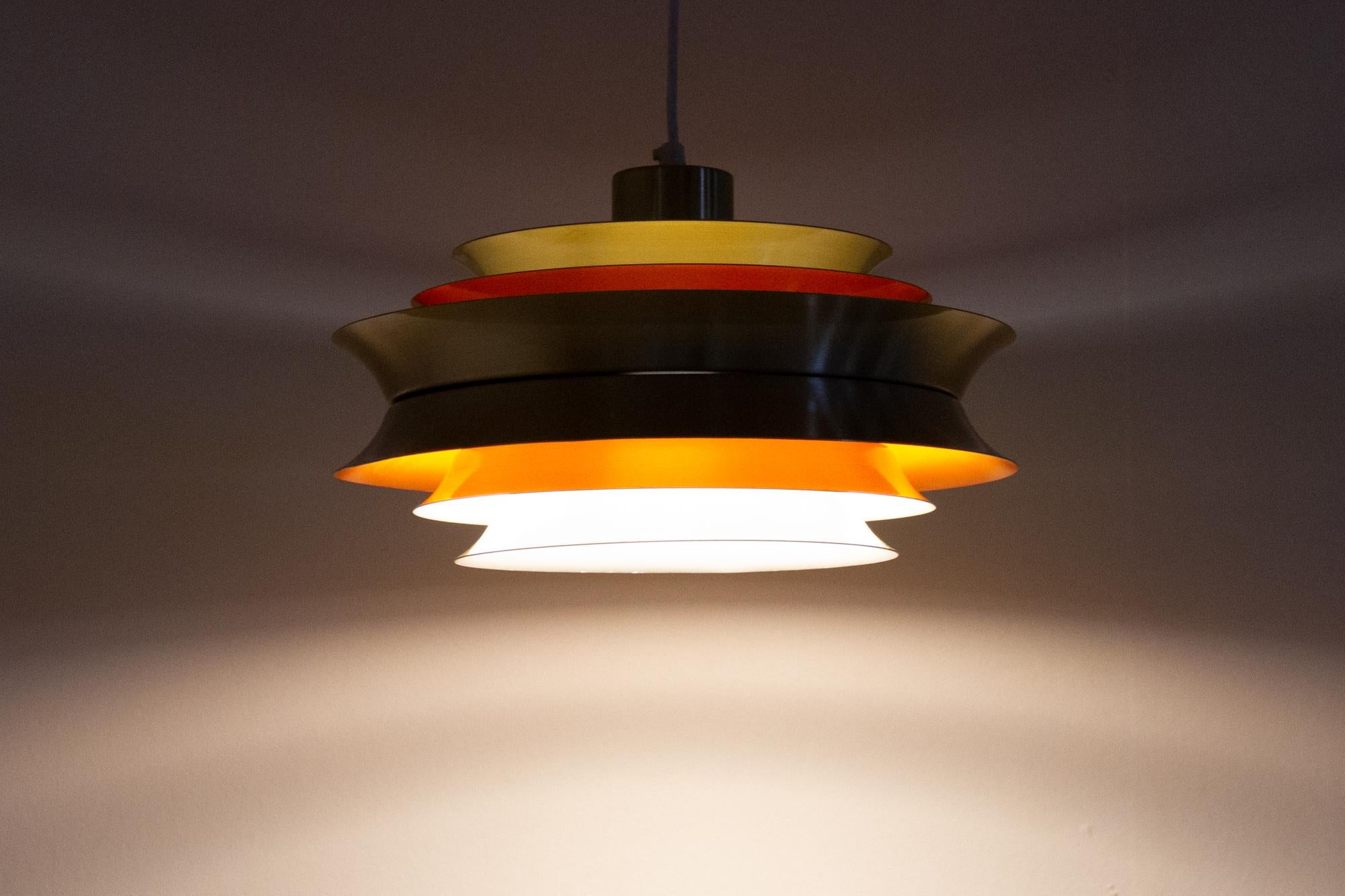 Aluminum Vintage Scandinavian Trava Ceiling Pendant by Carl Thore for Granhaga, 1960s
