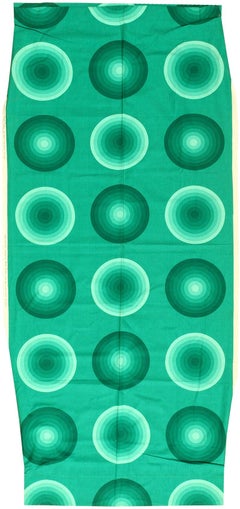 Vintage Scandinavian Verner Panton “Kreis” Textile 3'10" x 8'8"