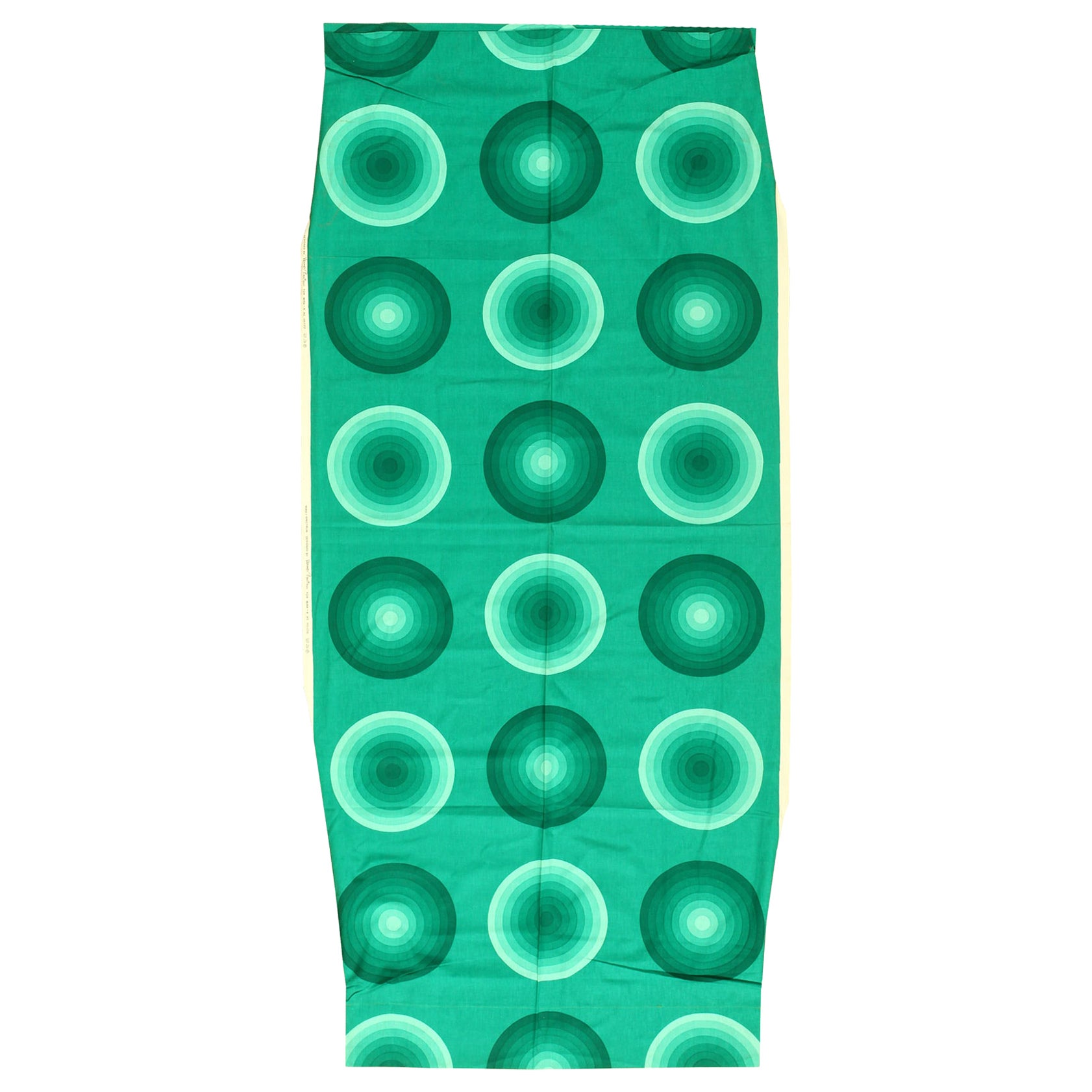 Vintage Scandinavo Verner Panton "Kreis" Tessile 3'10" x 8'8"