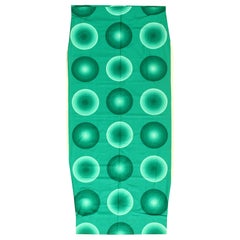 Textile scandinave Verner Panton Kreis vintage 3'10" x 8'8"