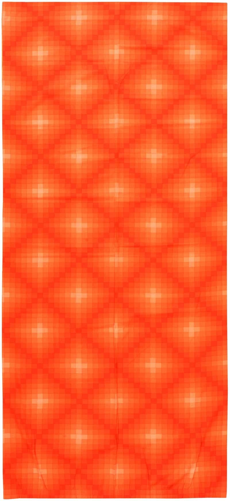 Skandinavische Verner Panton Orange Color Checkers II Textile 3'8