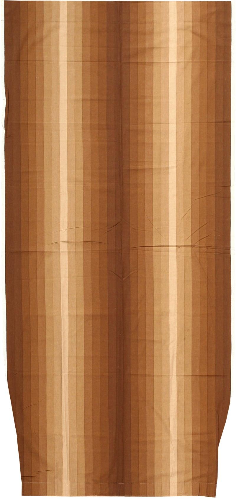 Fatto a macchina Vintage Scandinavo Verner Panton Tessile Gradiente in Marrone 4' x 8'6