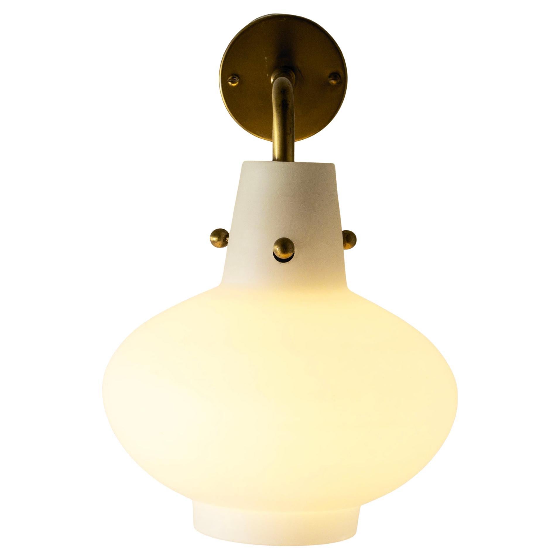 Vintage Scandinavian Wall Light by Hans Bergström, Ateljé Lyktan, Sweden, 1940s