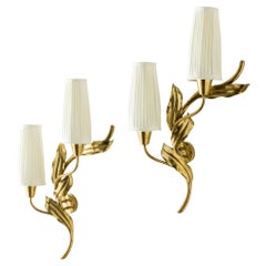 Vintage Scandinavian Wall Lights by Bertil Brisborg, NK, Sweden, 1940s