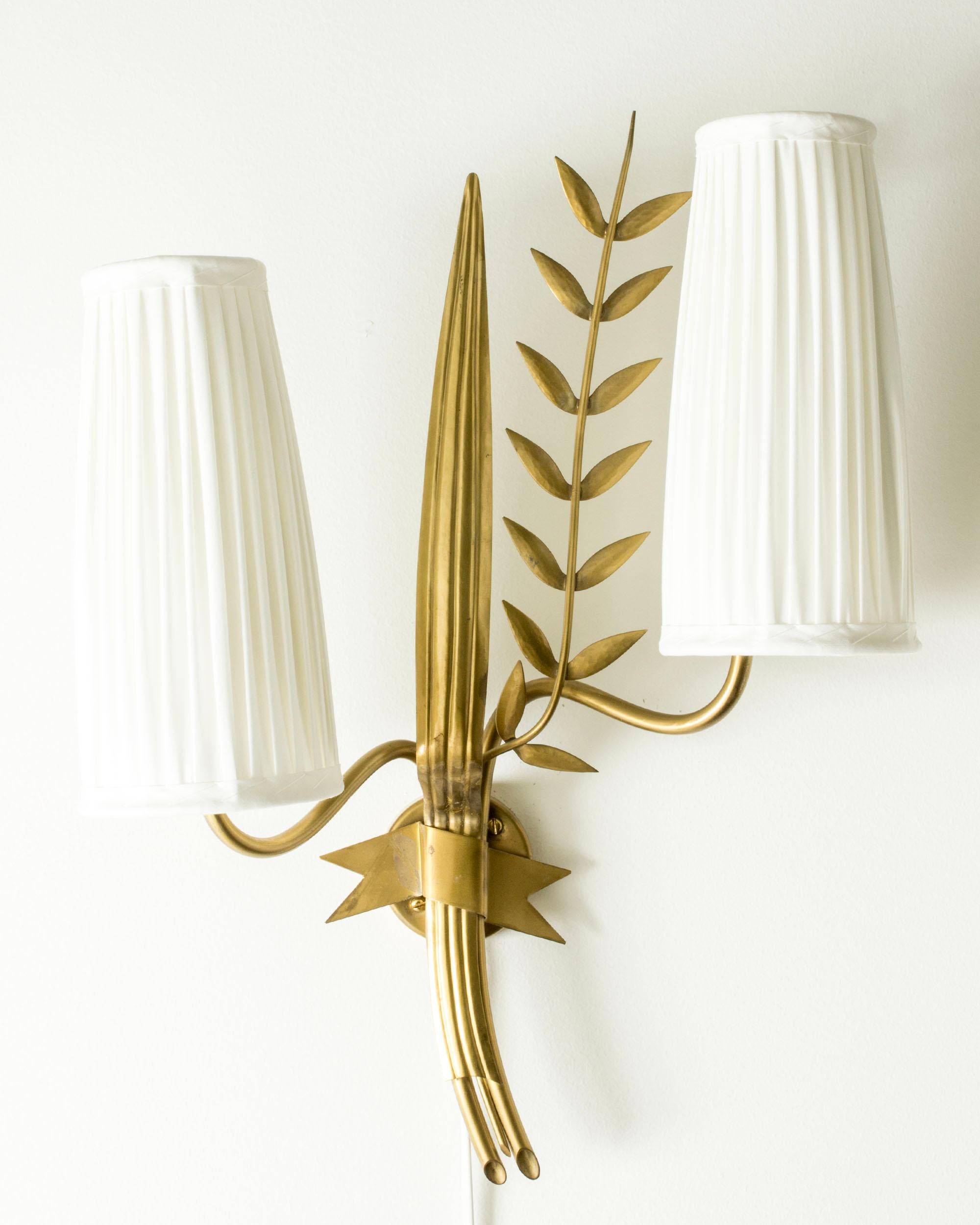 Mid-20th Century Vintage Scandinavian Wall Lights by Hans Bergström, Ateljé Lyktan, Sweden, 1940s