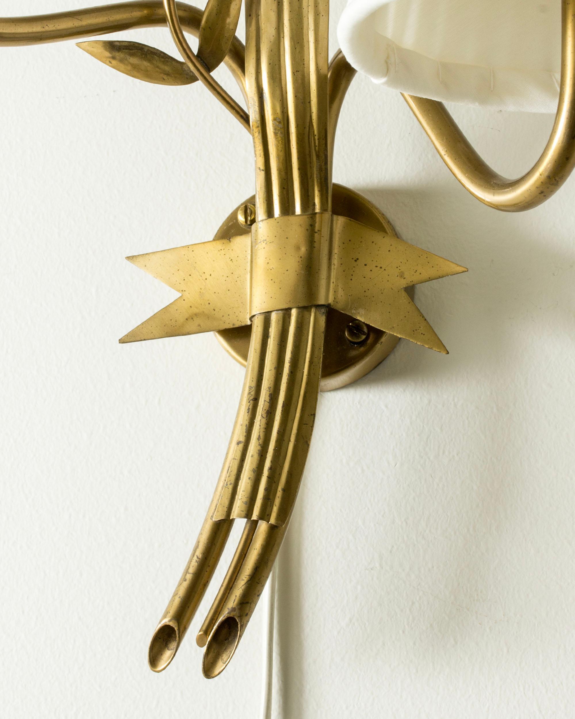 Vintage Scandinavian Wall Lights by Hans Bergström, Ateljé Lyktan, Sweden, 1940s 1