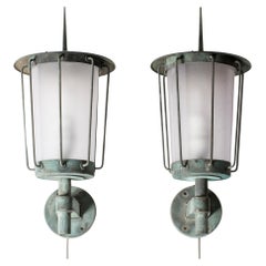 Vintage Scandinavian Wall Lights by Hans Bergström, Ateljé Lyktan, Sweden, 1940s