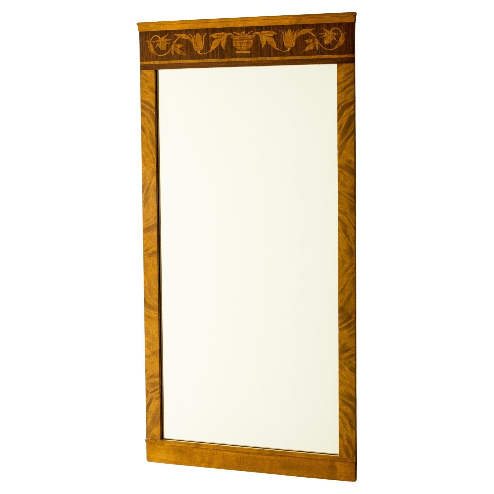 Vintage Scandinavian Wall Mirror by Carl Malmsten, NK, Sweden, 1930s