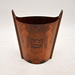 Vintage Scandinavian Waste Paper Bin by Einar Barnes for Heggen
