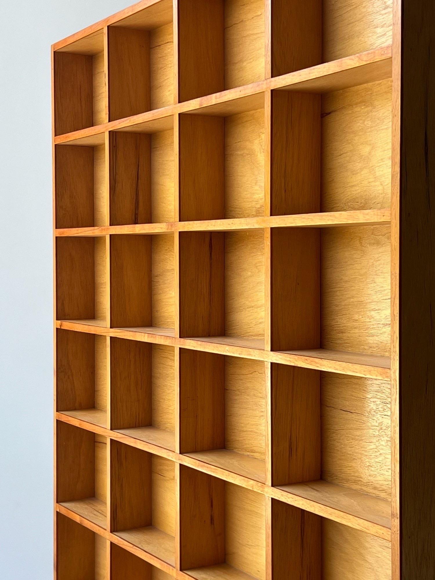 Vintage Scandinavian Wood Shelf Display and Cabinet 4