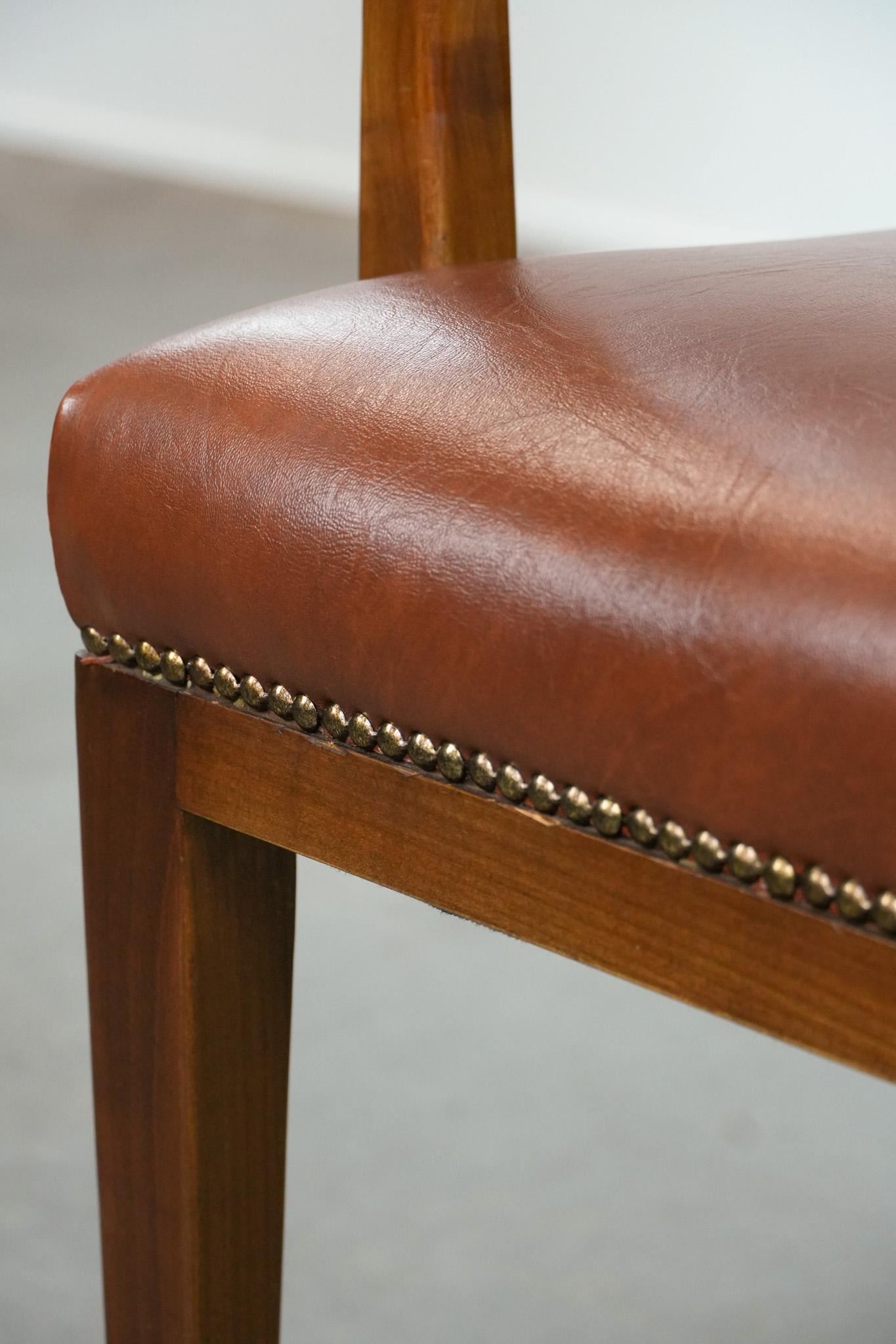 Vintage skandinavischen Holz und Kuhfell Seite / Schreibtisch / Stuhl aus den 60er / 70er Jahren im Angebot 6