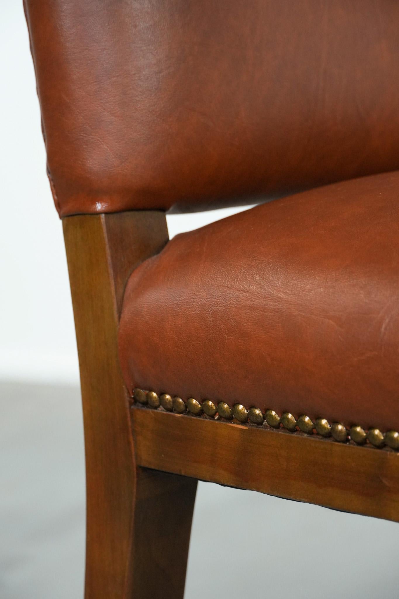 Vintage skandinavischen Holz und Kuhfell Seite / Schreibtisch / Stuhl aus den 60er / 70er Jahren im Angebot 7