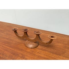 Vintage Scandinavian Wooden Candle Holder