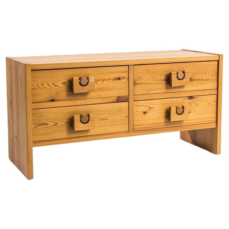 Vintage Scandinavian Wooden Console at 1stDibs