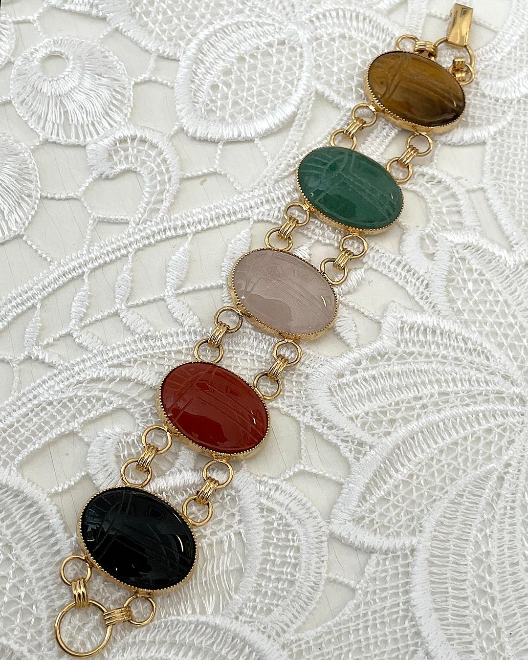 Vintage Scarab Bracelet 4