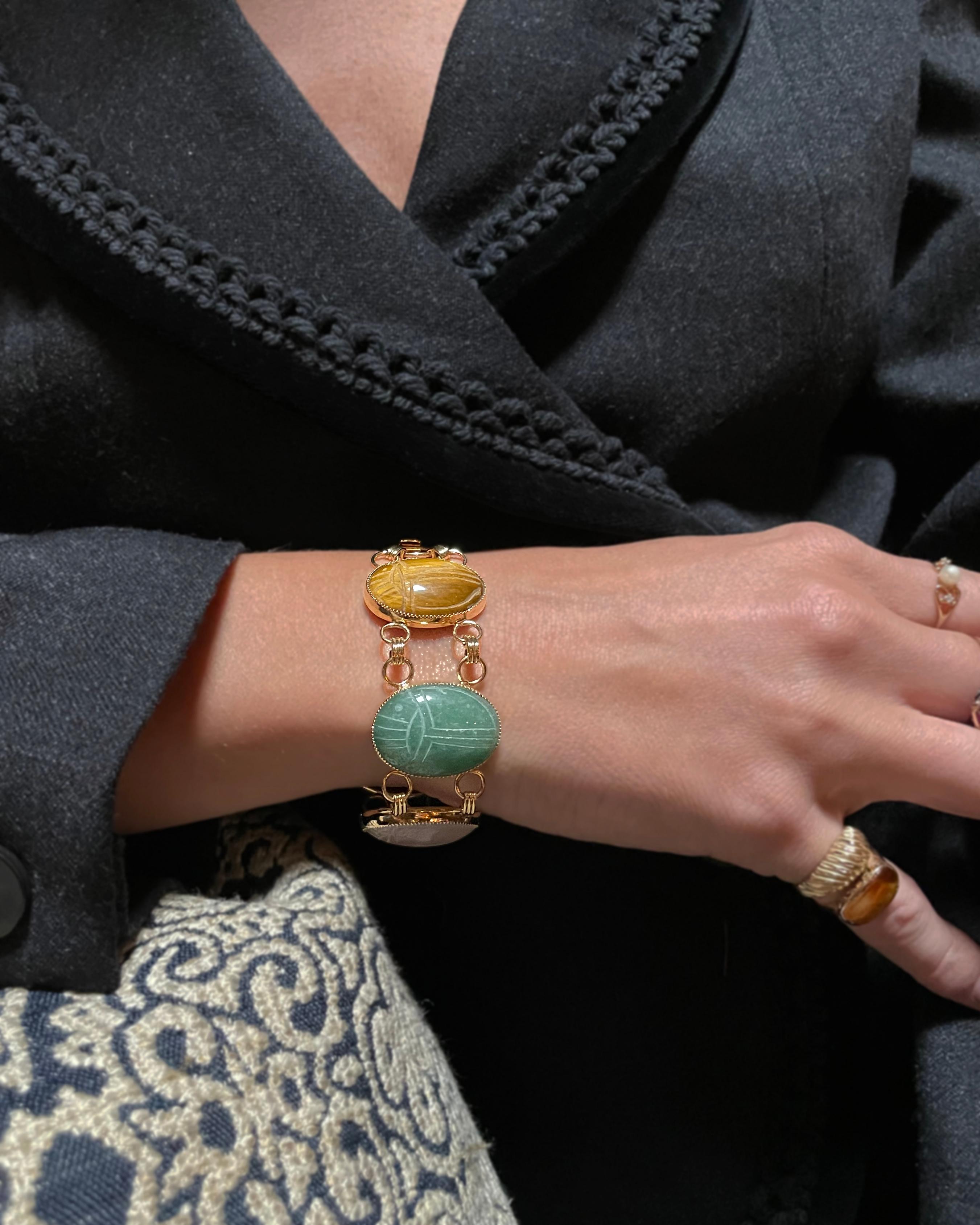 Vintage Scarab Bracelet 5