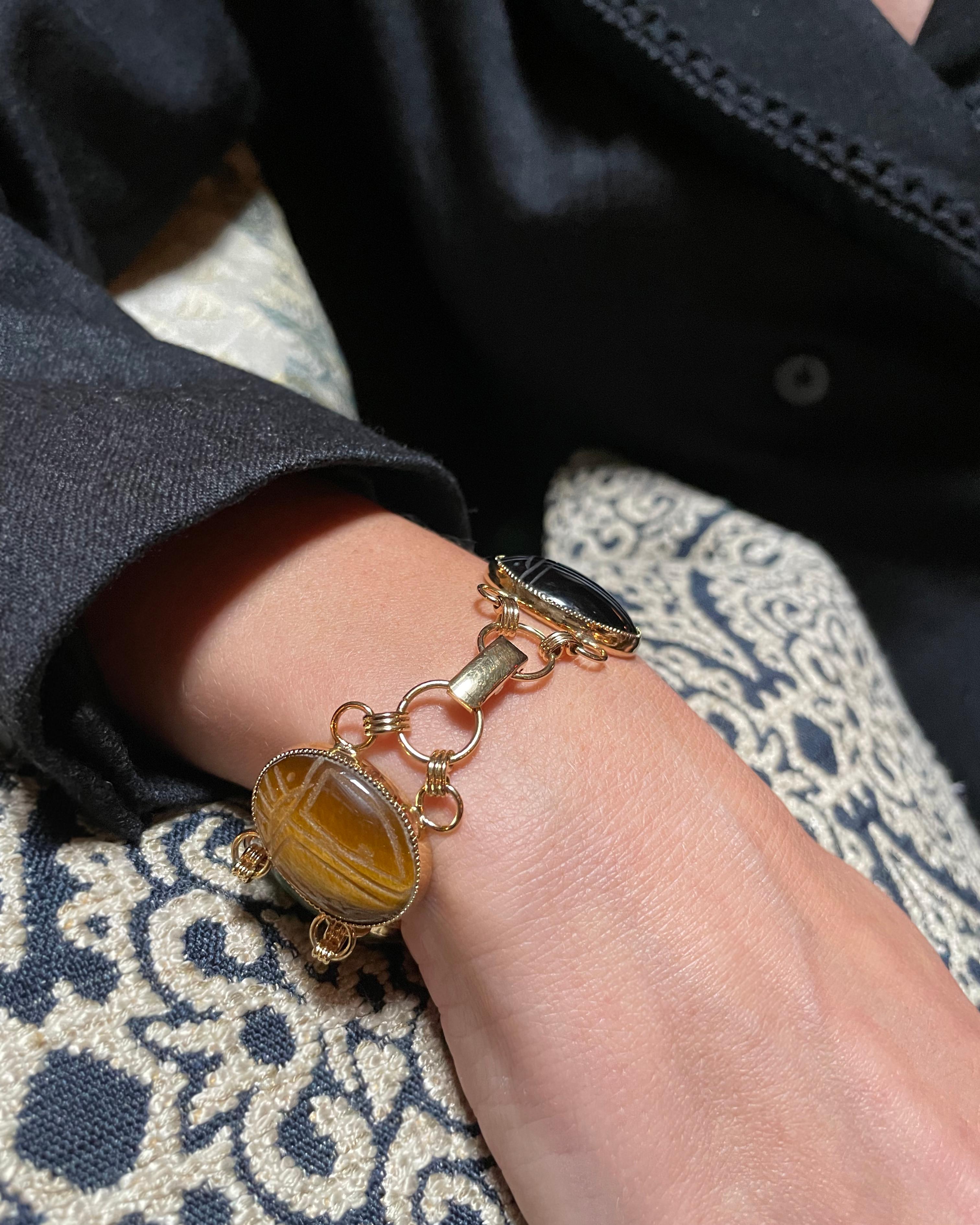 Vintage Scarab Bracelet 7